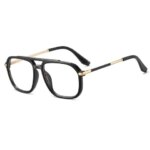 New Business Eyewear Retro Myopia Optical Prescription Glasses Frame For Men Large Frame Double Beam Luxury Eyeglass Frames (New)