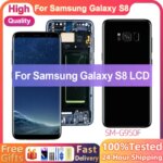 TFT Screen For Samsung Galaxy S8 LCD With Frame G950F G950U Touch Screen Repairment Parts Assembly Display Without Fingerprints (New)