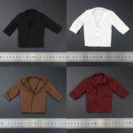 In Stock SKM021 1/6 Scale Suit Jacket Open Collar Shirt Clothes Model Fit 12 Male Soldier Action Figure Body Dolls (New)