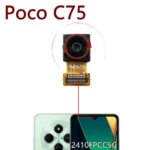 Back Facing Main Camera Modue Xiaomi Poco C75 2410FPCC5G Front Selfie Wide Backside Rear Camera Flex Cable Parts (New)