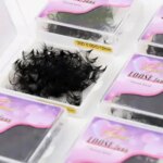 AGUUD All Size 3D 40D Loose Fan Eyelash Extensions Mega Volume Fans Pointy Base Premade Fans Bouquet Professional Makeup Lashes Bangladesh (New)