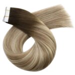 Moresoo Tape in Human Hair Extensions Silky Straight Natural Brazilian Hair 100% Real Double Sided Tape in Hair Extensions (New)