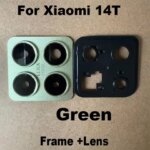 New Xiaomi 14T Back Camera Glass Rear Lens Cover With Frame Cover Glue Sticker Adhesive Replacment MI (New)