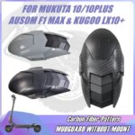 Carbon-Fiber-Pattern Fender for AUSOM F1 MAX KUGOO LX10+ MUKUTA 10 10PLUS Electric Scooter Front & Rear Wheel Mudguard Mud Cover (New)
