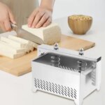 Multifunctional Stainless Tofu Press Maker Complete Set with Filter Cloth Whey Separator for Homemade Tofu Paneer Cheese (New)