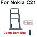 SIM Card Holder Socket Reader Card AdapterTray Slot Nokia C21 C21Plus C31 C22 C32 SIM Card Tray Slot Replacement Parts (New)