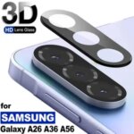 2 5 HD Camera Lens Tempered Glass Protector Flim Samsung A57 A37 A17 A16 A36 A56 A55 S26 Ultra Anti scratch Camera Lens Bangladesh (New)