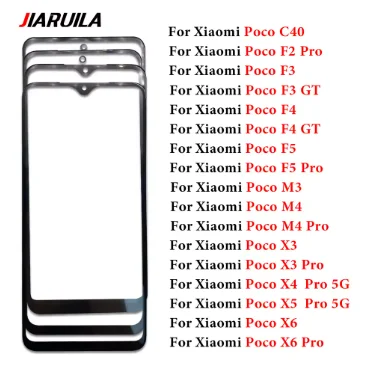 Sfc73bf9e1d5f422bab10cdb11cf62130H_480x480 Front Screen Outer GLASS LCD Lens OCA Touch Panel Xiaomi Mi 10T 11 Poco F1 M3 X3 M4 C40 M5 F2 F5 F3 F4 GT X4 X5 Pro 5G F3 X6 (New) - Image 1
