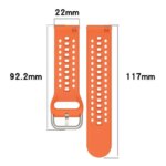 22mm Breathable Silicone Strap Xiaomi Watch 5 S5-4-3-2-1 Comtable B Amazfit Bip 6-5 Active Max OnePlus Watch 3 2R (New)