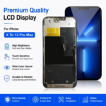 New Test OLED For iPhone X XS XR XS MAX LCD Touch Screen For 12 13 Mini 11 12 Pro 13 Pro Max Incell With Tools Replacement Parts (New)
