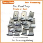 5/50 Dual Card BackShell SIM Card Tray chip slot drawer Holder Adapter Accessories Samsung S23Ultra Single Card MIX COLOR Bangladesh (New)