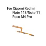 Power ON OFF Mute Switch Control Key Volume Button Flex Cable Xiaomi Redmi Note 11S / Note 11 / Poco M4 Pro Bangladesh (New)