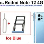 Sim Card Tray Redmi Note 12 12 Pro 12 Pro Plus 12 Turbo 4G 5G Micro SIM Card SD Card Reader Slot Holder Replacement Parts (New)
