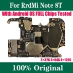 100% Original 128GB 64GB ROM Logic Board For Redmi Note 8t Note8t Unlocked Motherboards Mainboard With System Installed (New)