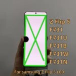 High Quality Super AMOLED Samsung Galaxy Z Flip 5 SM F731 Display defect Touch Screen Digitizer replace Z Flip5 5G F731B Bangladesh (New)