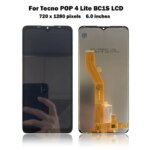 6.0" Original LCD For Tecno POP 4 lite BC1S LCD Display Touch Screen Digitizer Assembly Replacement For Tecno POP 4 LTE BC2 LCD (New)