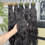 15A Natural Wave Bundles 100% Human Hair Vietnamese Raw Virgin Unprocessed 3/4 Bundles Wet And Wavy Hair Quick Weave Extension (New)