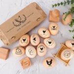 EGG STAMP / Chicken EGG Stamp / Fresh Egg Stamp / mini stamp / custom chicken egg stamp /rubber stamp /Fresh egg carton stamp (New)