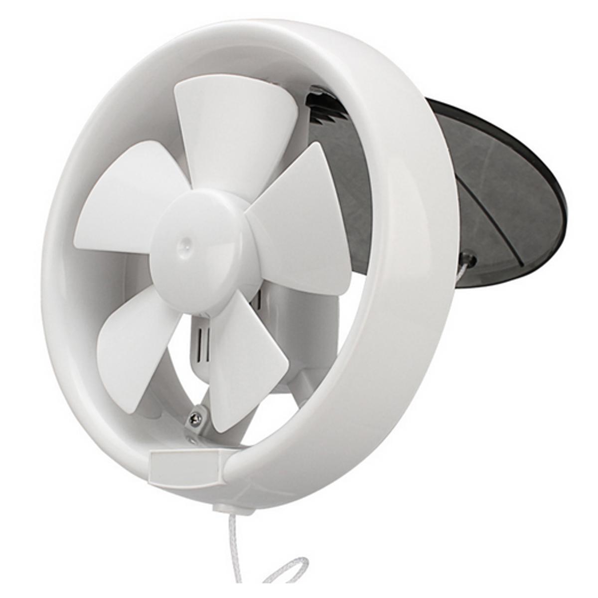 a8fa0f59d3d1a1022bbc4532b7b7a42d Exhaust Fan 6 Inch Round National Deluxe Round Glass Window Bathroom Exhaust Fan 6″ inch -White - Image 1
