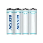 Beston 4PCS 1.5V AA Lithium Rechargeable Battery 2200mAh (Type-C Port) (New)