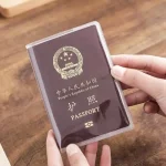 Transparent Plastic Passport Cover
