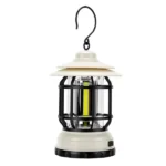 Camping Lantern COB Warm Light IPX4 Water Proof Rechargeable Vintage Tent Ambient Camp Lamp (New)