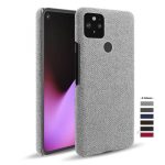Coque Fabric Antiskid Cloth Texture Case for Google Pixel 5/Pixel 5A 5G