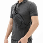 Ty 01 3D Hard Shell Crossbody Waist Bag By Heshi (Black)