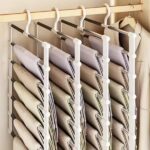 Foldable Multi-Tier Trouser Rack Space Saving Hanger for Closet Storage (New)
