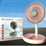 Jysuper Jy-2215 portable fan, perfect for on-the-go use. • Professional-grade rechargeable battery for long-lasting use. • Compact and lightweight design for easy portability. • USB-powered for convenient charging options. • Ideal for use with computers and laptops. • Category: Computer Accessories > USB Fans.