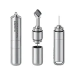 HAGiBiS 2 in 1 EDC Portable Keychain with Built-in Cleaning Brush & SIM Ejection Pin Tools (New)