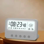 LCD Alarm Clock Desk Temperature Humidity Calendar Display for Home Bedroom Office (New)