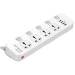 LDNIO 2500W Defender Series 4 Power Socket 4 USB Power Strip (New)