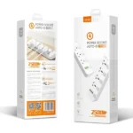 LDNIO SC4408 DEFENDER SERIES 4 Power Socket 4 USB 3.4A 2500W Power Strip (New)