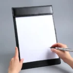 Leather A4 Board Clip Magnetic Writing Pad Business Meeting Folder Board (New)
