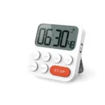 Multifunctional Kitchen Timer Alarm Clock with LCD Countdown, 12/24 System, Timed Memory (New)