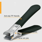 Professional Stainless Steel Nail Clippers for Thick Nails Anti-Splash Sharp Trimmer (New)