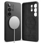 Ringke Silicone Magnetic Case for Galaxy S26 Ultra – Black | MagSafe-Compatible Protection (New)