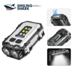 Smiling Shark TIP0019 COB Portable Magnet Key Chain Light Waterproof Rechargeable Work Lamp (New)