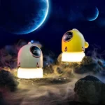 Spaceship Clock Projection Lamp by ABS LED | DC5V Night Light (Yellow) (New)