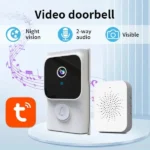 Tuya Wireless Doorbell Camera 1080 High-Definition Bidirectional Audio WiFi Video Intelligent Intercom Doorbell (New)