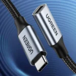 UGREEN 45191 USB 3.2 Gen2 USB-C Male to USB-C Female Braided Extension Cable (1M) (New)
