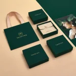 Necklace Packaging Pouch Wholesales 500pcs/lot Custom Logo Dark Green (New)