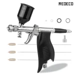 Nail Art NEOECO Transformer SJ85 Dual Action Airbrush Kit (New)
