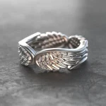 NEW Charm Women Wings Rings Metal Silver Color Romantic (New)