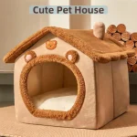 Pet Bed Foldable Pet House Removable Washable Cat House (New)