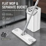 Mop 360 Rotatable Hands‑Free Flat Mop with Bucket Set (New)
