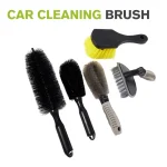 Automobile Cleaning Brush Short Handle Tire Brush Soft Fur (New)