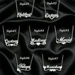 Customized Necklace Name Pendant Multistyle Heart Name Design Personalized (New)