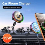 2026 New Magnetic Car Mount Wireless Charger Fast Charging (New)